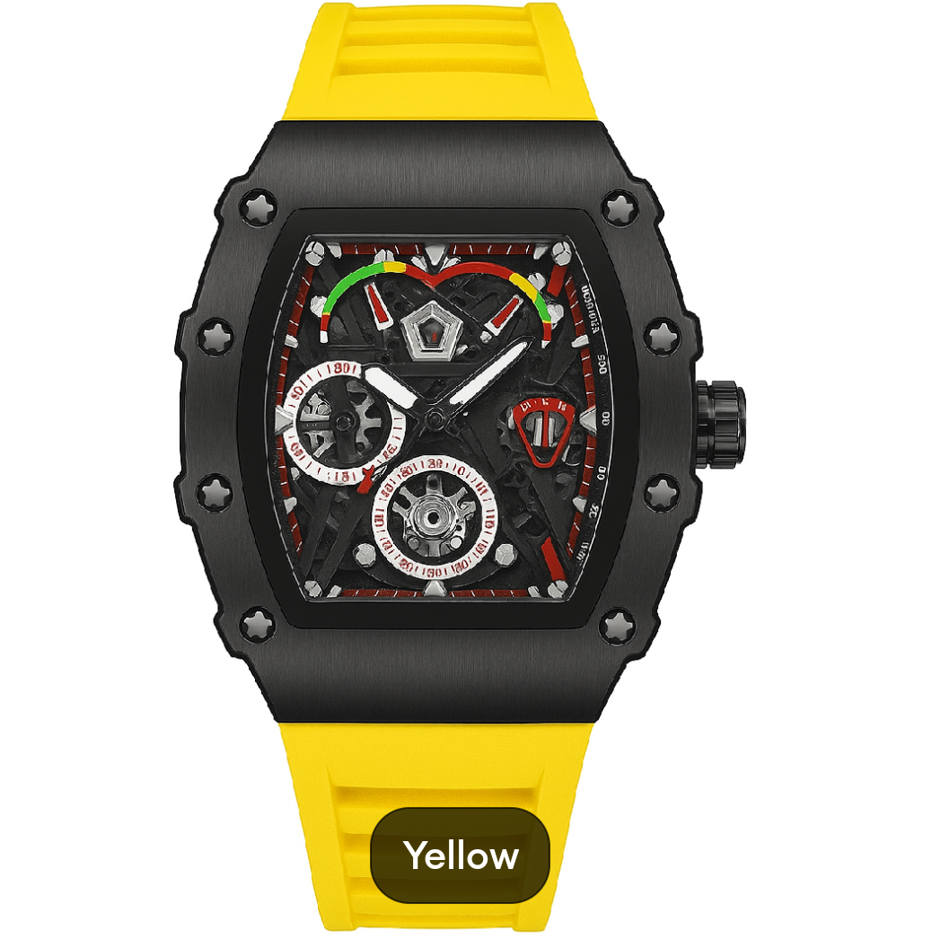 Luxury Business Watch for Man Sports Watches for Boys & Men New Fashion Sports Rubber Strap Wristwatches.