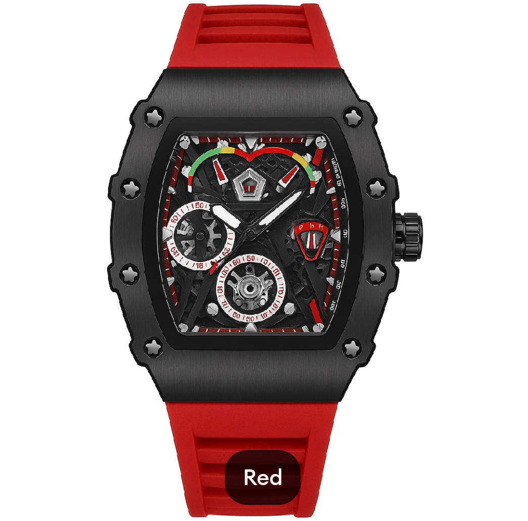 Luxury Business Watch for Man Sports Watches for Boys & Men New Fashion Sports Rubber Strap Wristwatches.