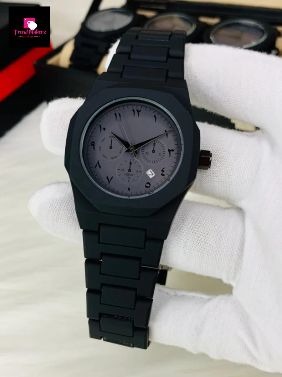 Black Arabic Aura | Watch Date and Time |