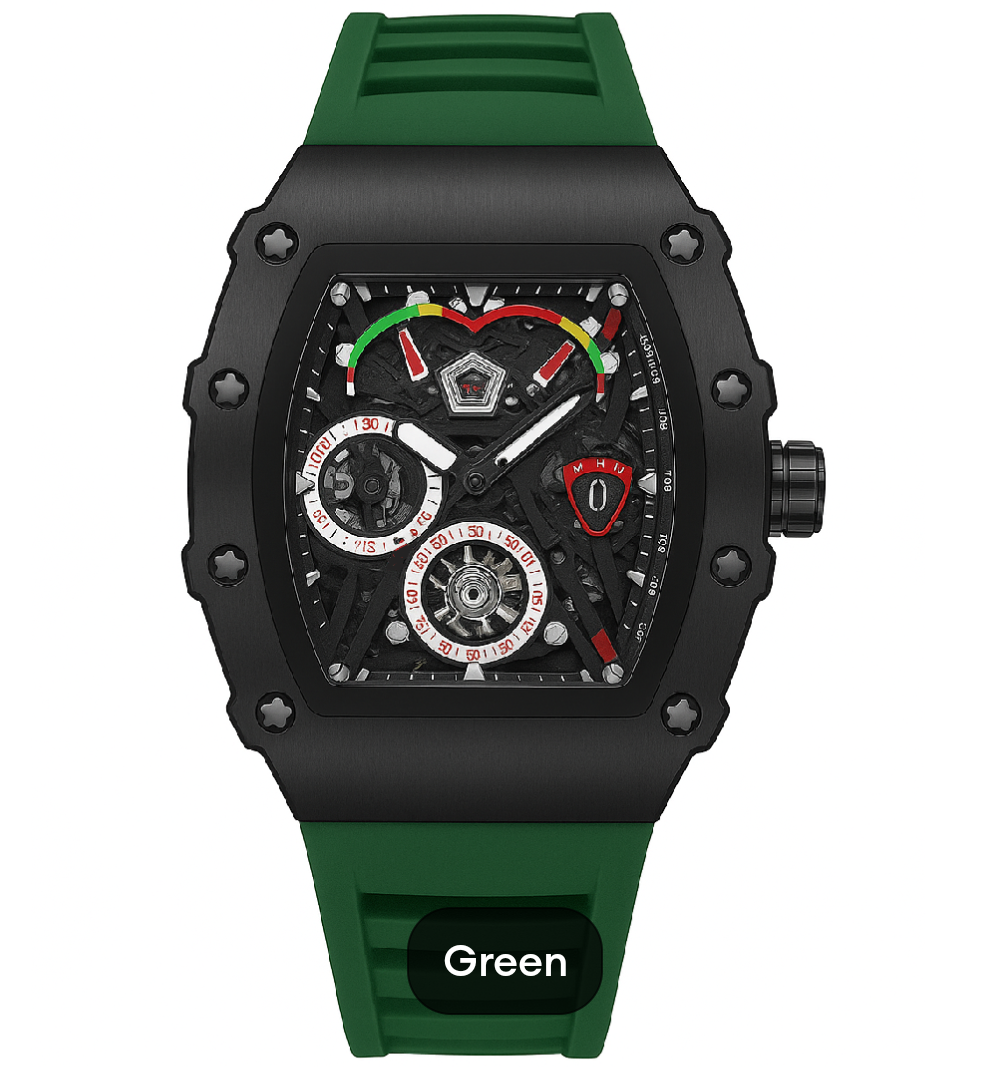 Luxury Business Watch for Man Sports Watches for Boys & Men New Fashion Sports Rubber Strap Wristwatches.