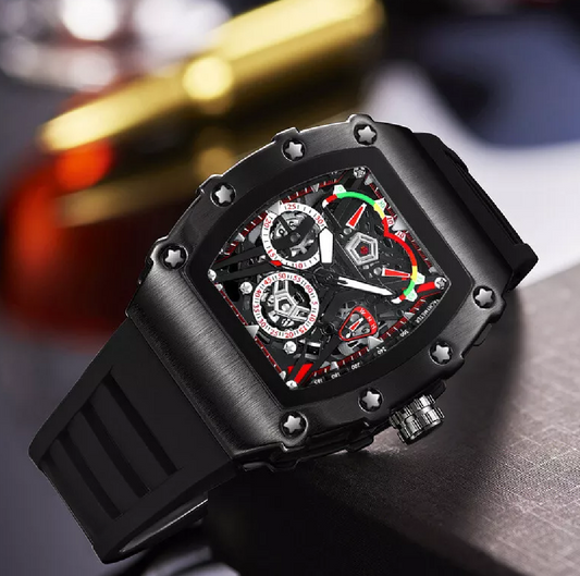 Luxury Business Watch for Man Sports Watches for Boys & Men New Fashion Sports Rubber Strap Wristwatches.